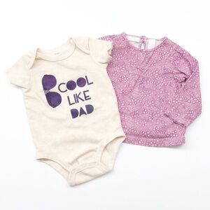 First Impressions top & Cool Like Dad onesie